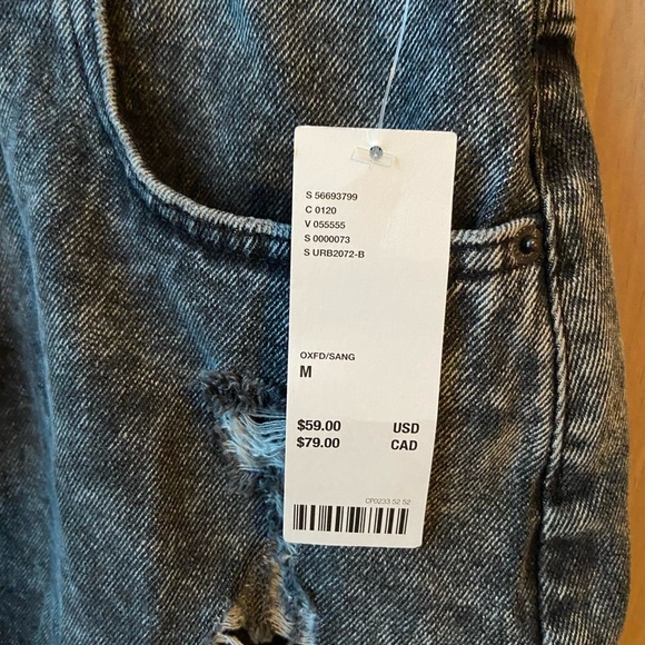 NWT BDG Distressed Black Denim Skirt - Picture 3 of 5